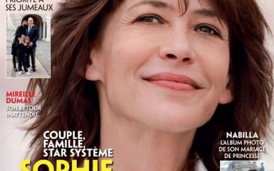 On the cover of Gala Magazine (n°1484) with a photo of Sophie Marceau