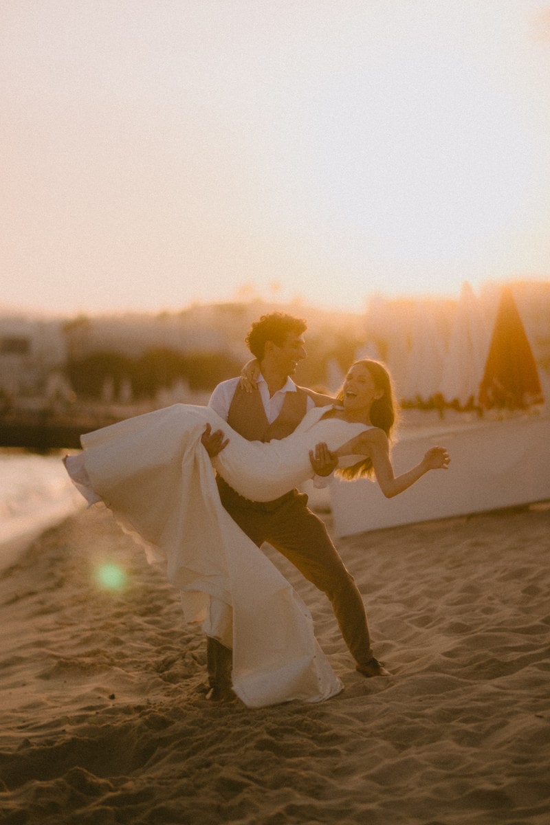 wedding in cannes french riviera at golden hour